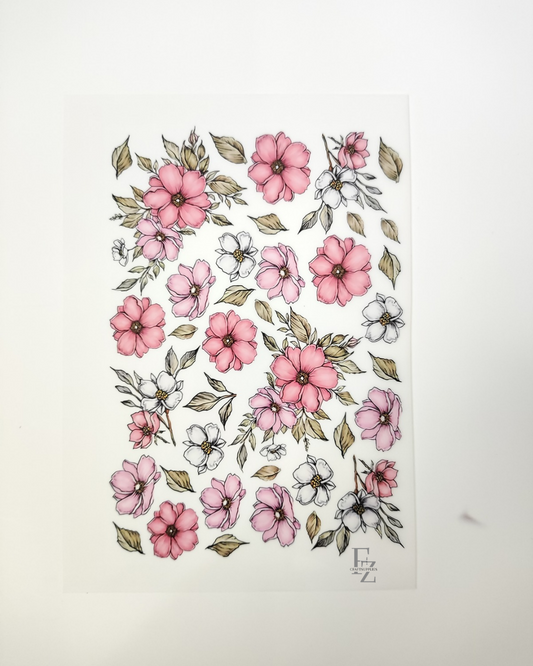 Floral Insert Sheet A5 - D50