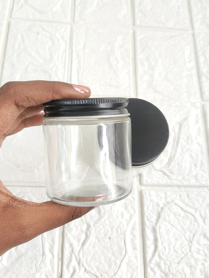 Candle Tin Jar with Black Cap - 120 ML