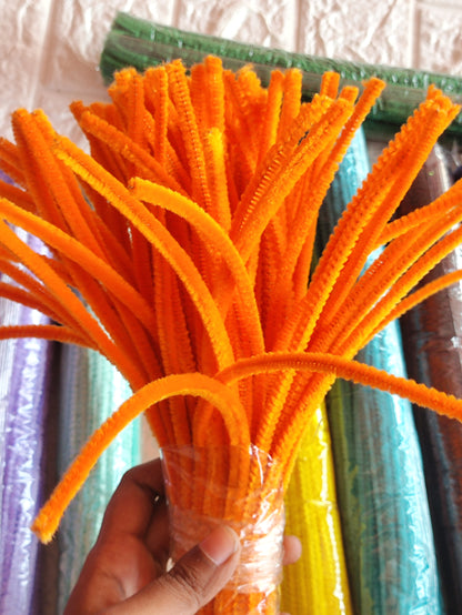 Pipe Cleaner Golden Yellow/ Orange - 1 Pack (100 pcs)