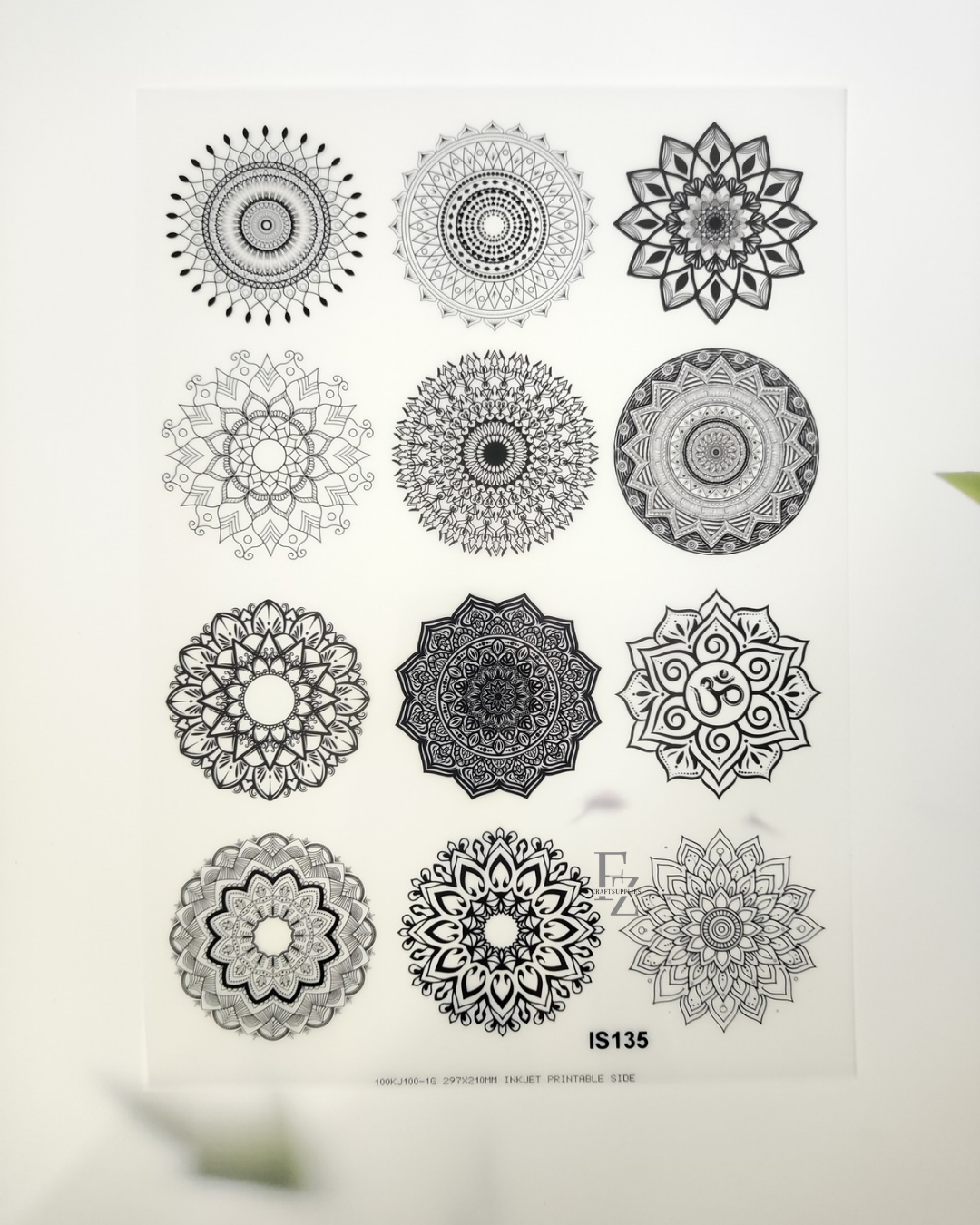 Mandala Insert Sheet A4 - D44