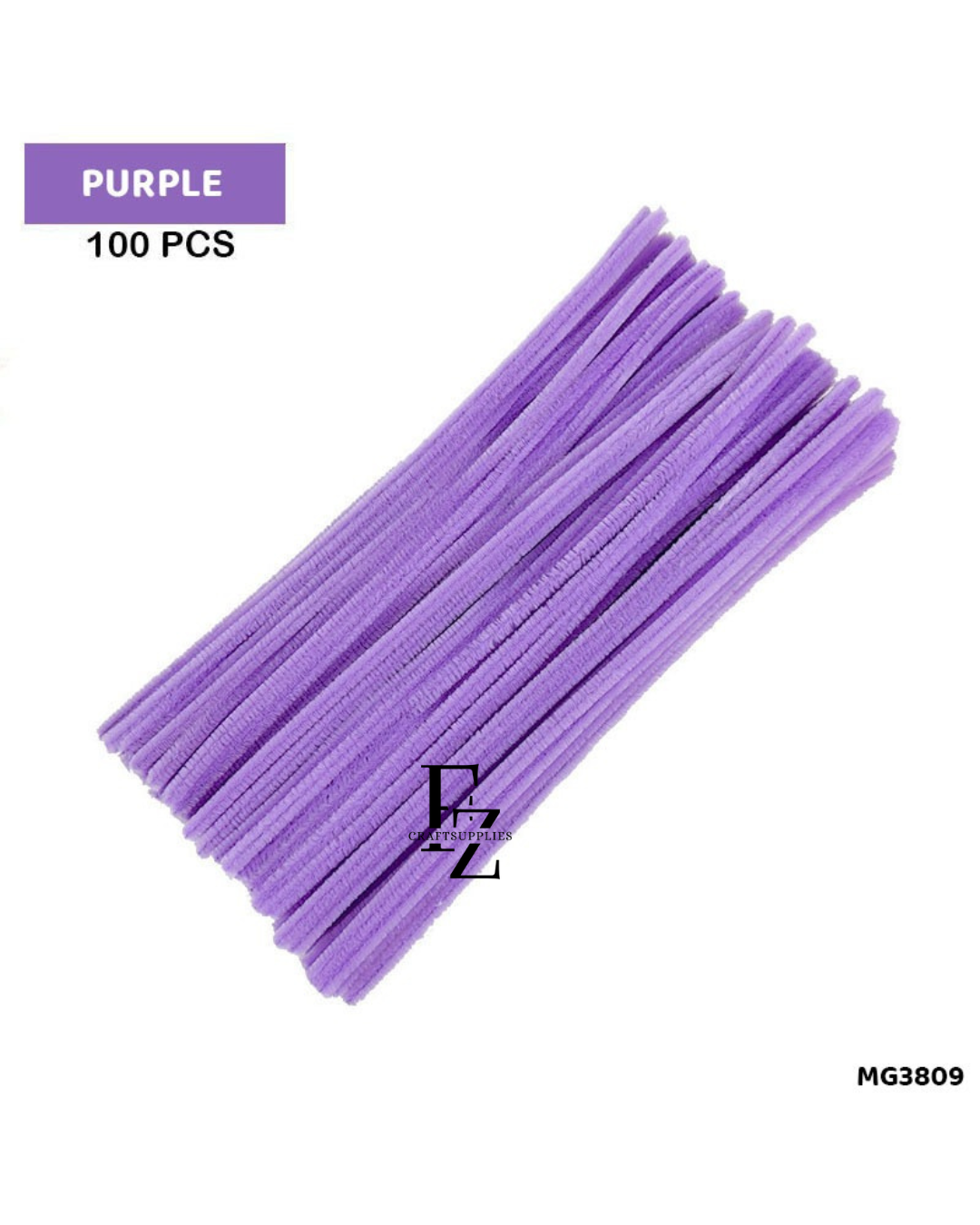 Pipe Cleaner Purple 1 Pack - 100 pcs