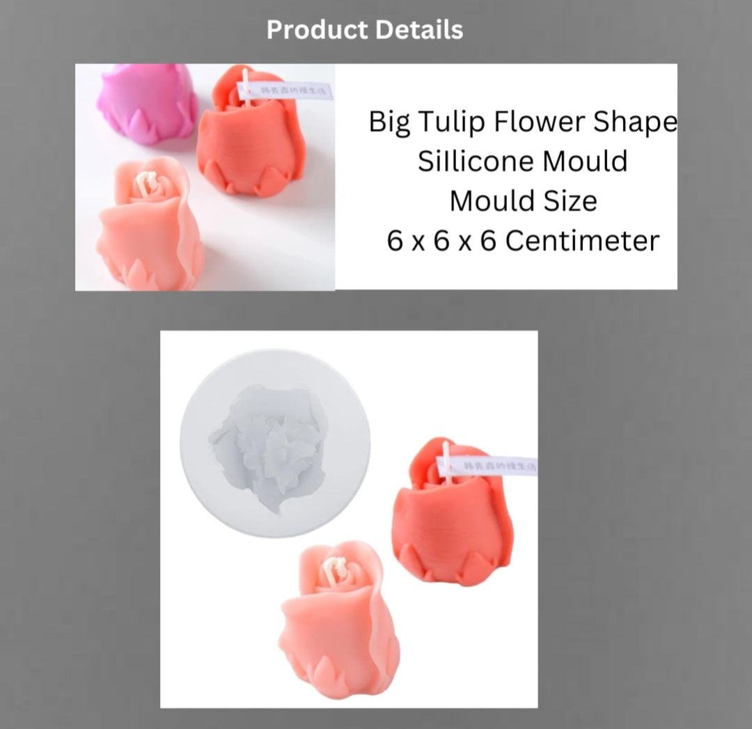 Big Tulip Flower Candle Mould