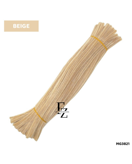 Pipe Cleaner Beige - 1 Pack(100 pcs)