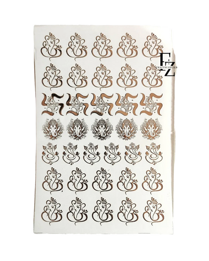 Mix God Embossed sticker sheets A5 - D95
