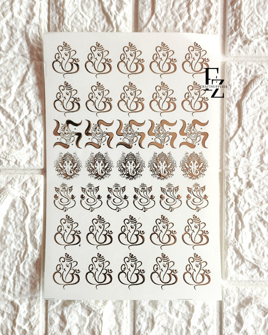 Mix God Embossed sticker sheets A5 - D95