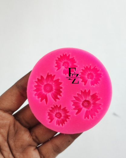 5 Cavity Flower Candle Mould