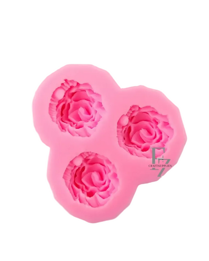 3 Cavity Flower Mould