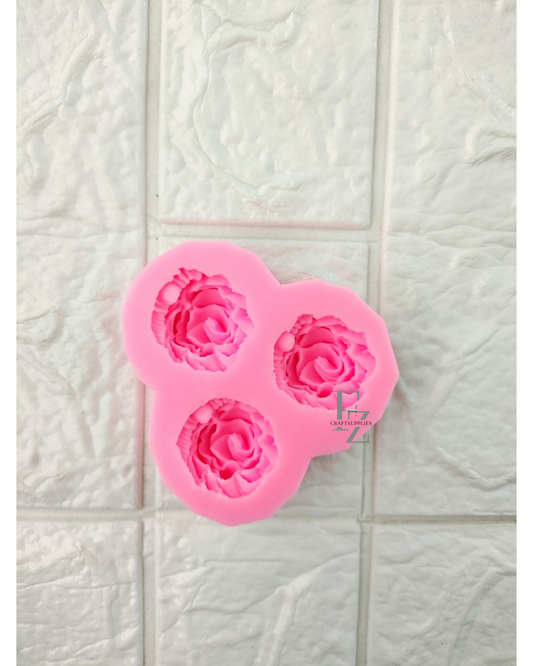 3 Cavity Flower Mould