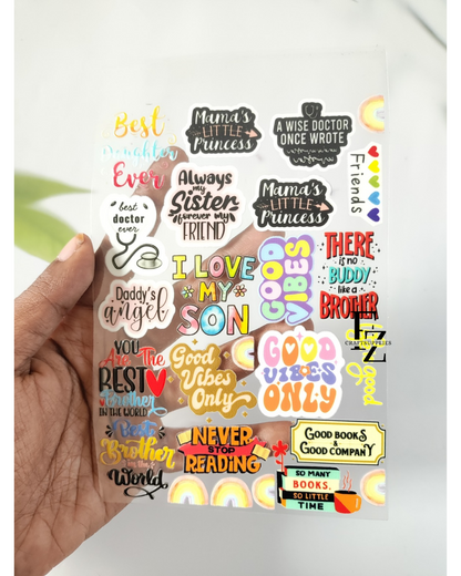 Mix Words Peel off Sticker - D2