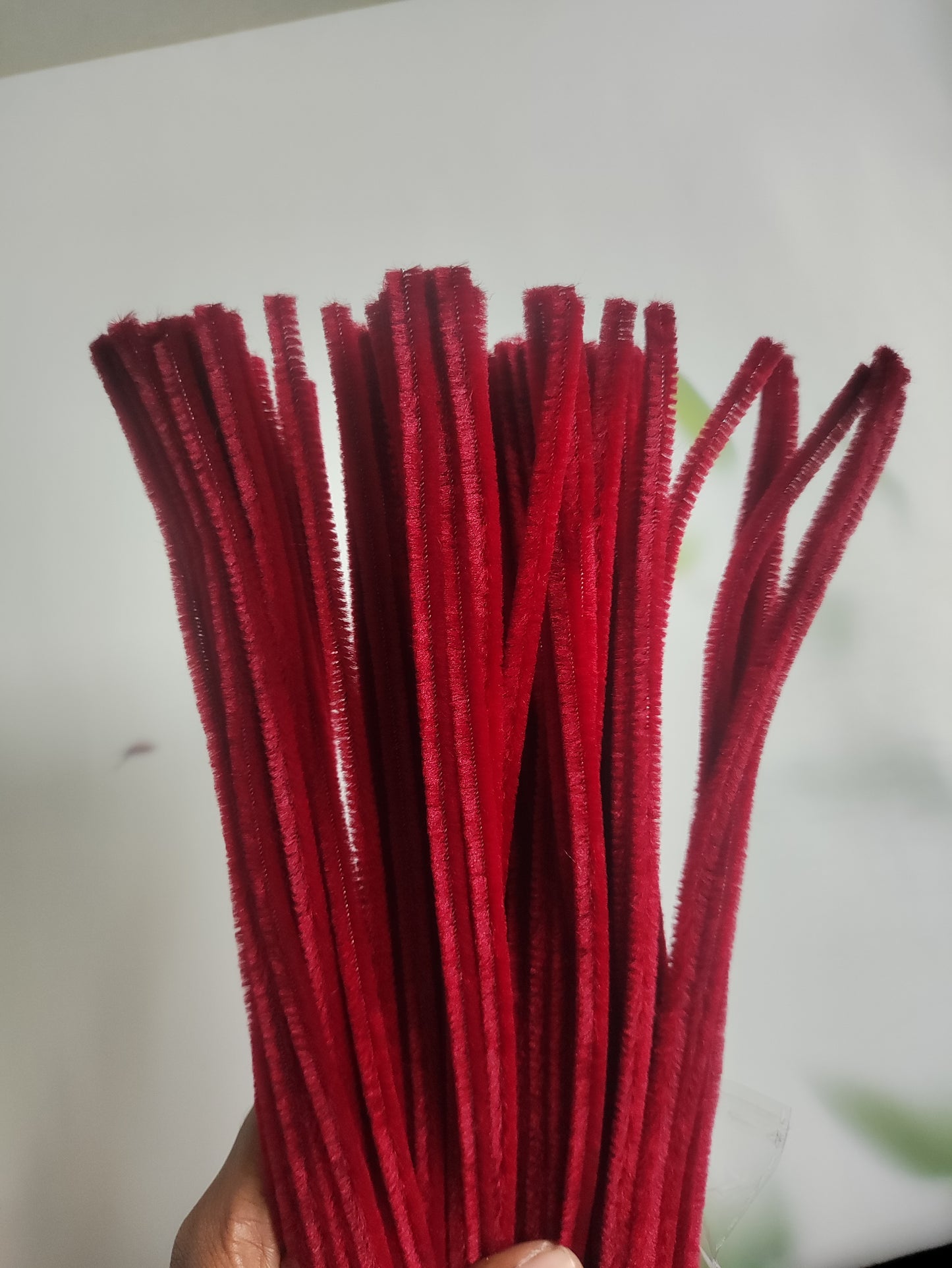 Pipe cleaners Maroon - 100 pcs