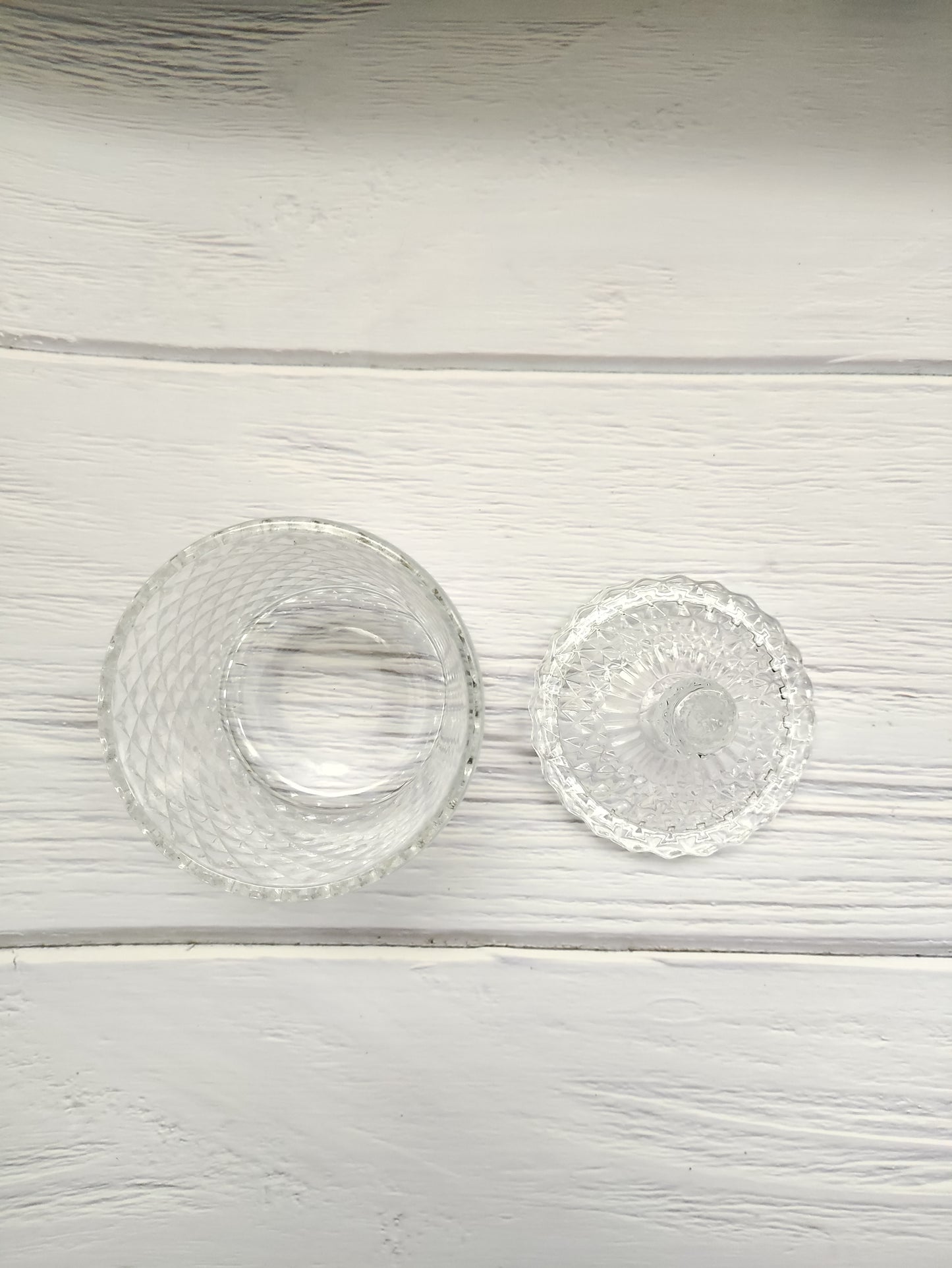 Diamond Candle Glass Jar -  Big