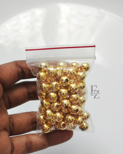 Gold Beads for Rakhi 8mm - 20g