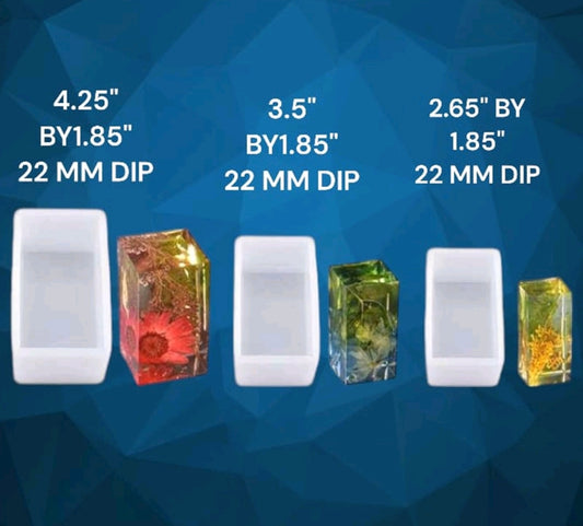 3 Piece Rectangle Block Mould