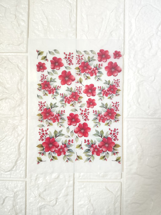 Floral Insert Sheet A5 - D34