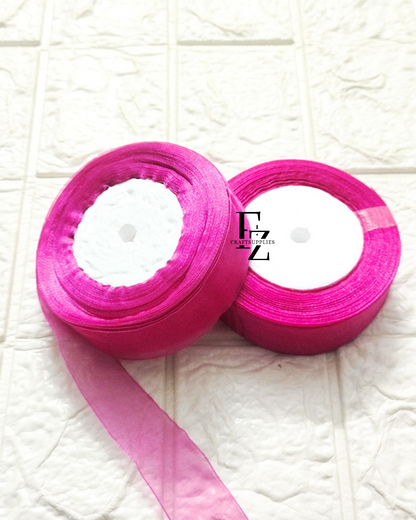 Organza Ribbon - Rani Pink