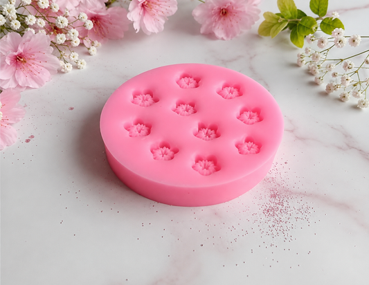 10 Cavity Mini Flower Candle Mould