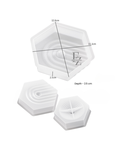 Hexagon U-Pattern Jewelry Display Mould