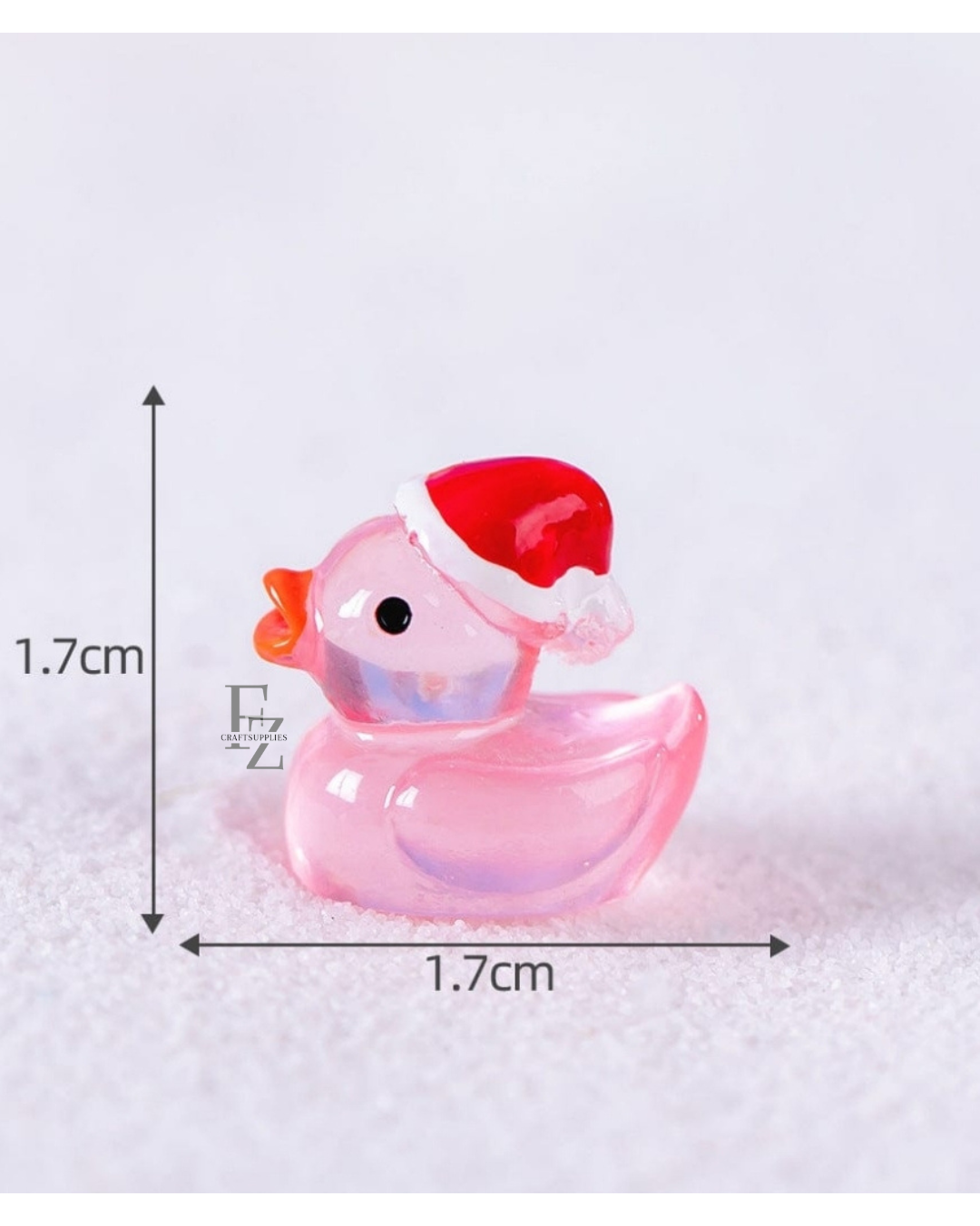 Christmas Duck Miniature - Pink