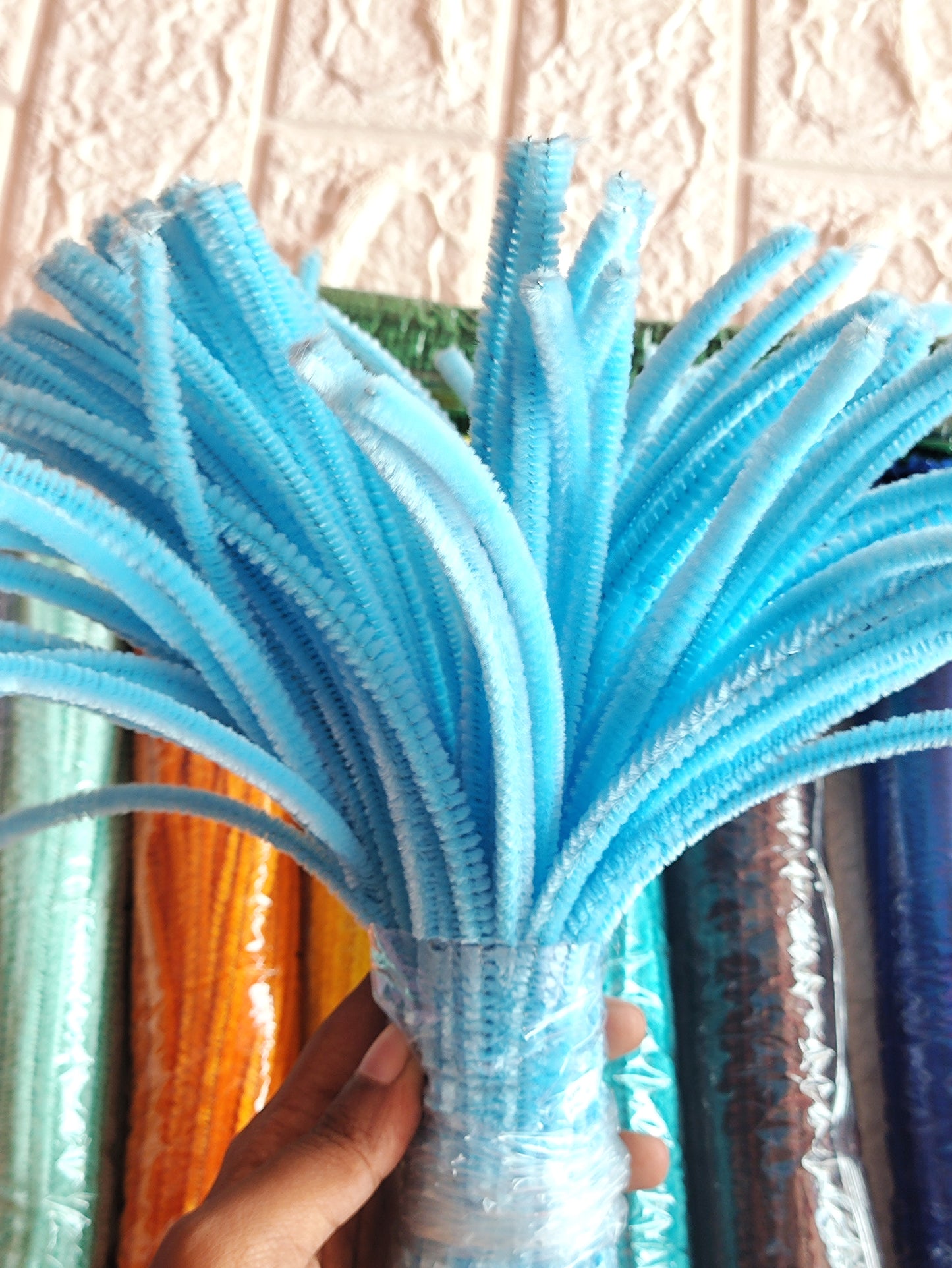 Pipe Cleaner Sky Blue - 1 Pack (100 pcs)