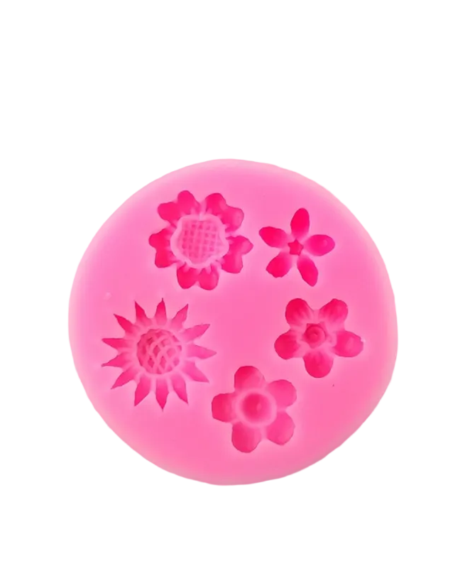 5 Cavity Flower Mould