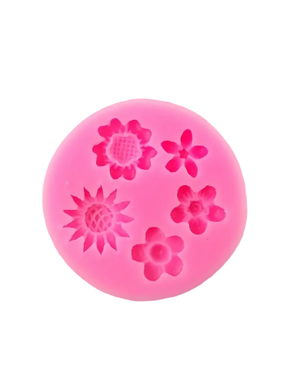 5 Cavity Flower Mould