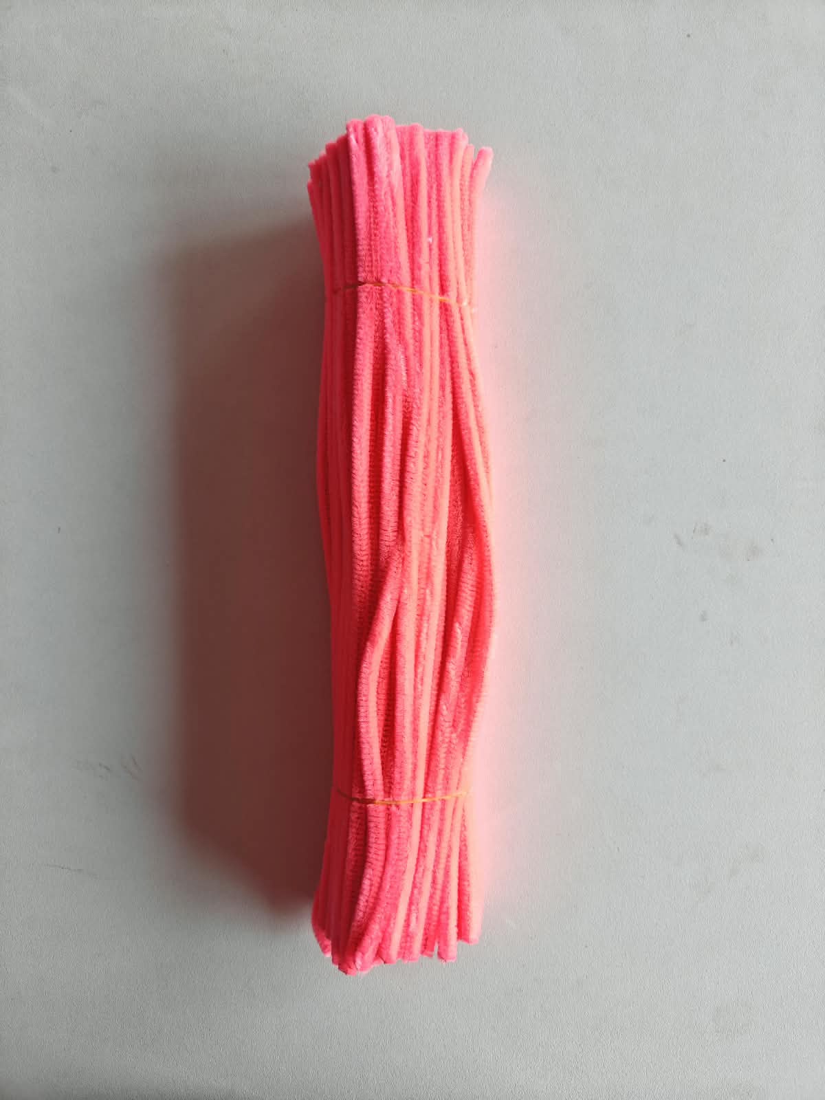 Pipe Cleaner 8MM - Neon Coral Pink