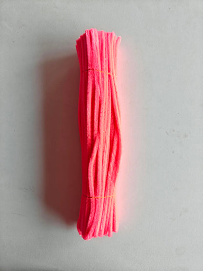 Pipe Cleaner 8MM - Neon Coral Pink