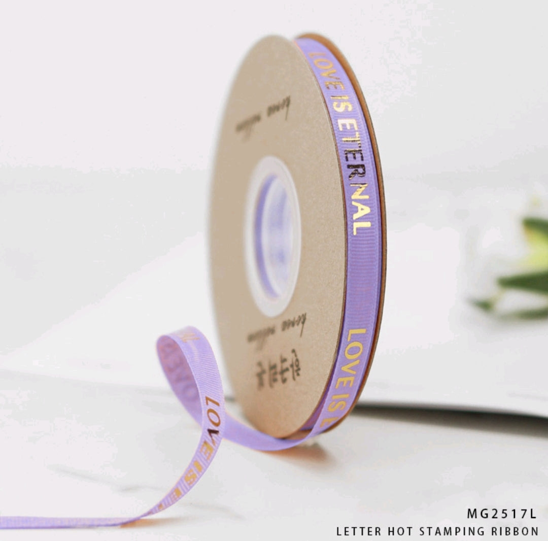 Love is Eternal Ribbon - Purple