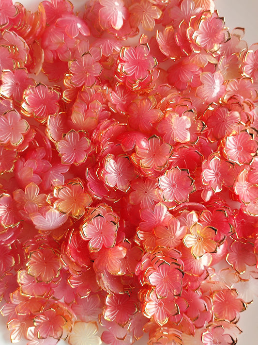 Acrylic Flower Red & Yellow - 20 grams