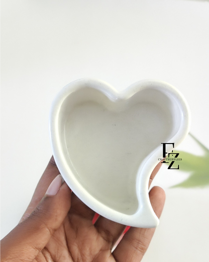 Heart Concrete Jar