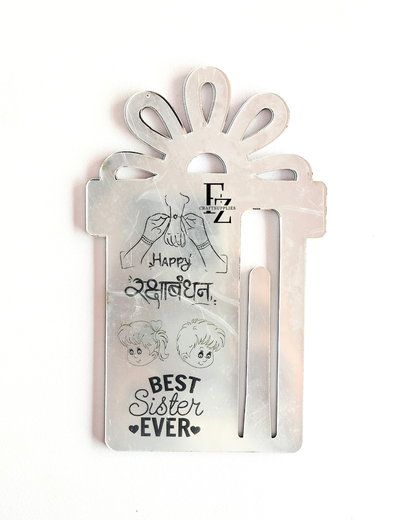 Rakshabandhan Silver Acrylic Mdf Envelope