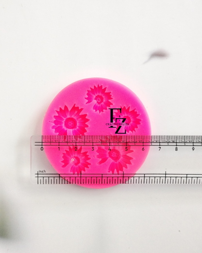 5 Cavity Flower Candle Mould