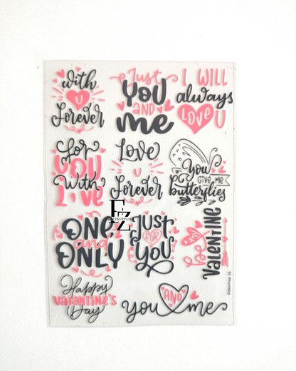 UV DTF Stickers You & Me - D62