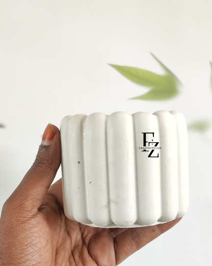 Ribbed Cushion Jar