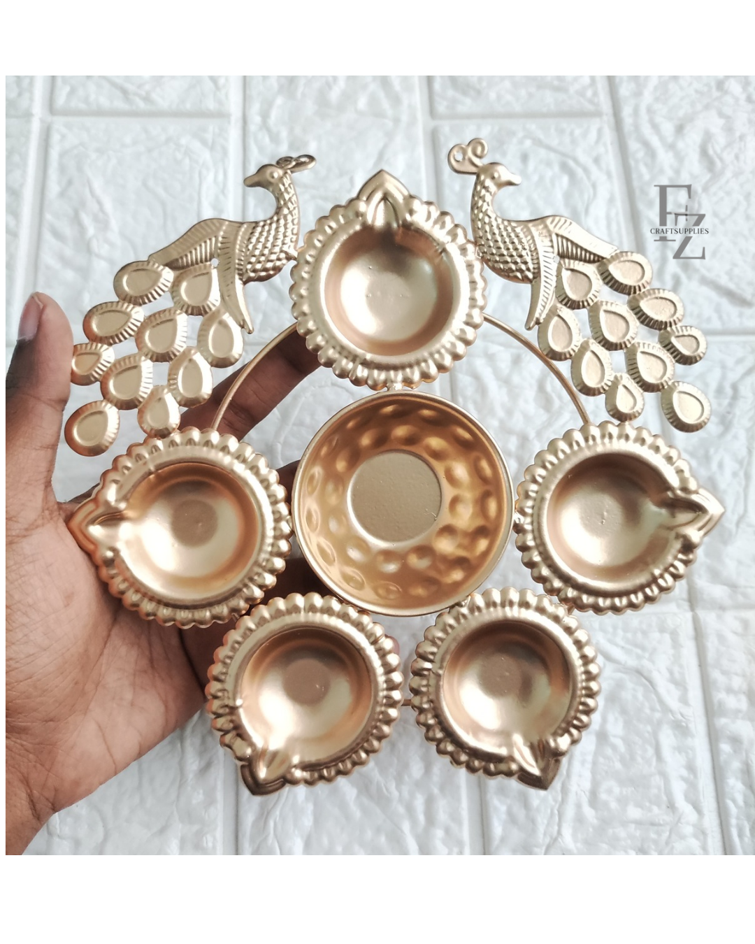 Peacock Urli 7 Inches Approx