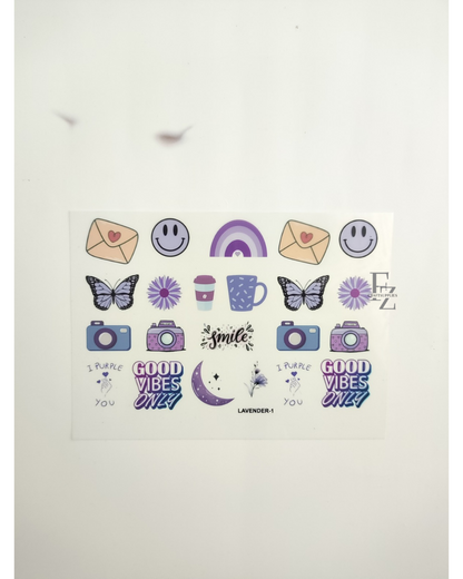 Lavendar Insert Sheet A6 - D59