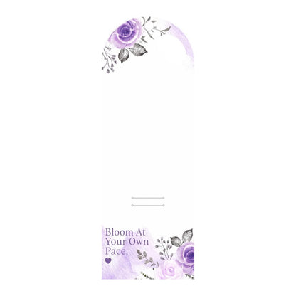 Purple Rose Floral Bouquet Flower Card - 5 pieces pack