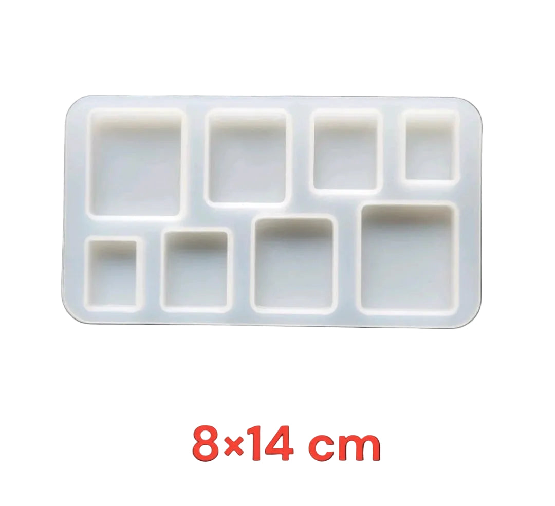 8 Cavity Square jewelry mould