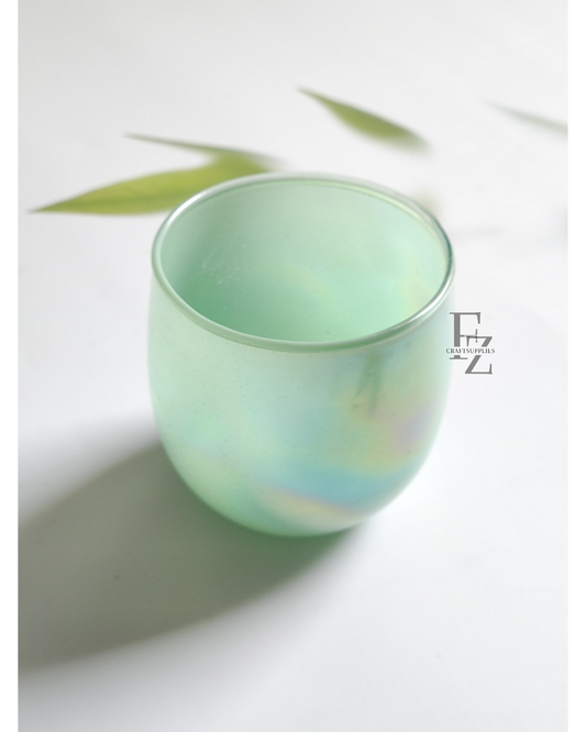 Green Glass for Candles