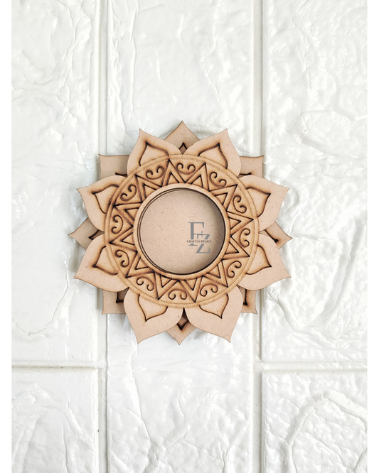 Designer Flower Mdf Tea light Holder
