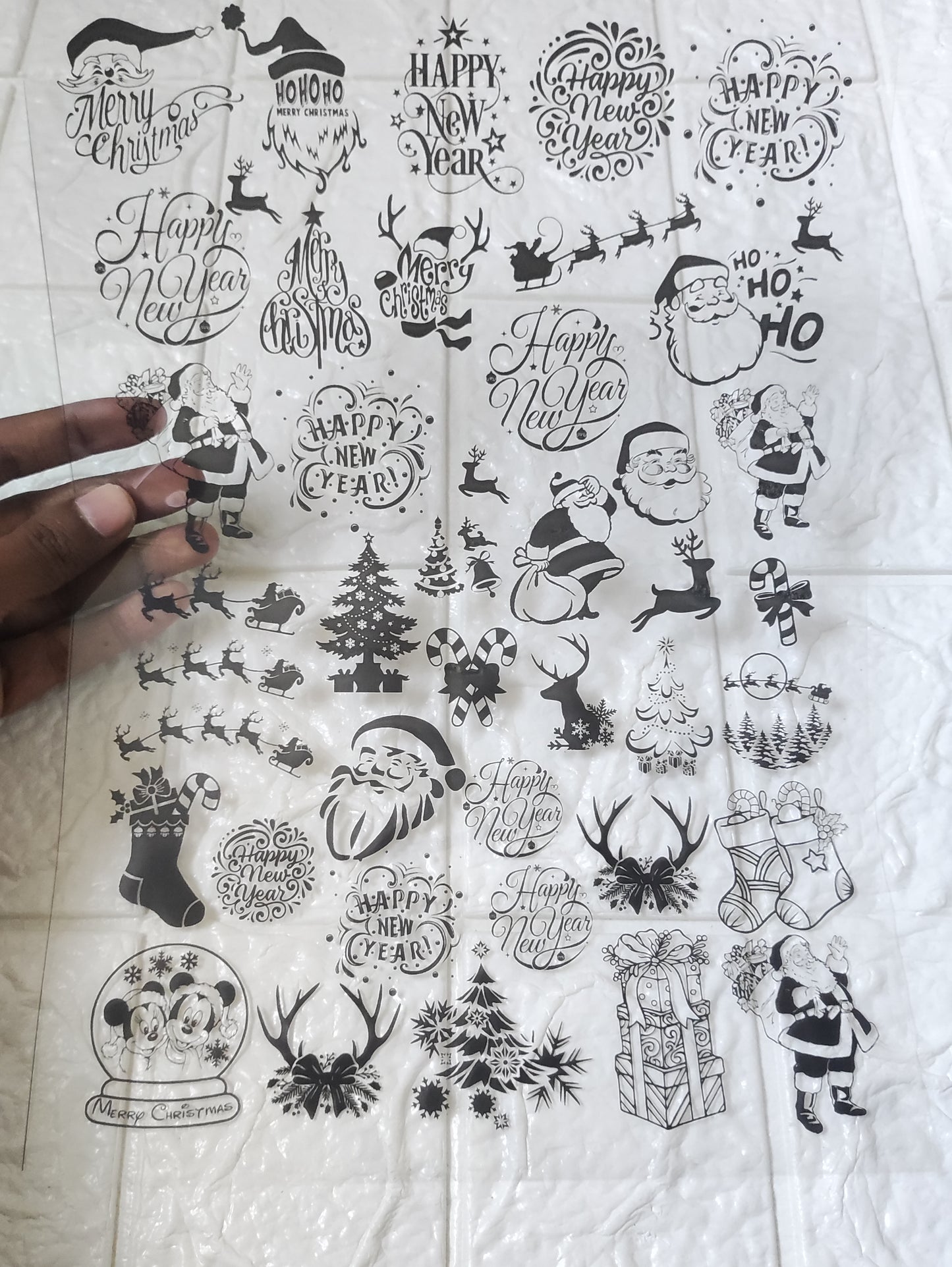 Christmas OHP/ Transparent Sheet D09