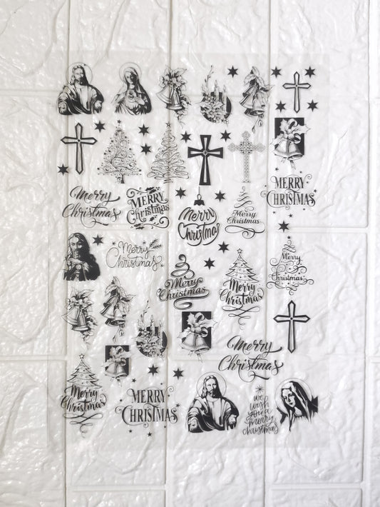 Christmas OHP/ Transparent Sheet D16