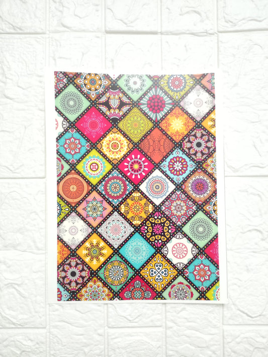 Coaster Sticker Sheet A4