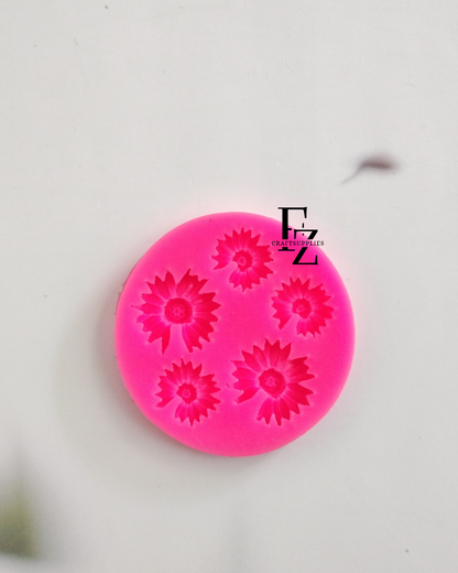 5 Cavity Flower Candle Mould