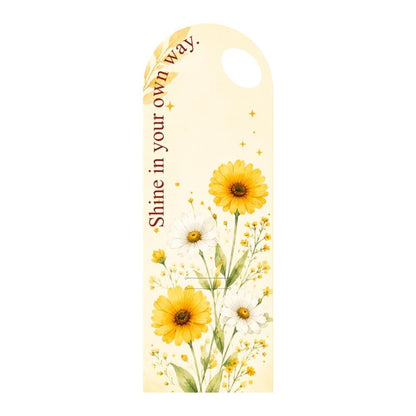 Yellow & White Daisy Floral Bouquet Flower Card - 5 pieces pack