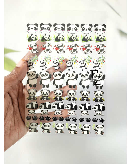 Panda Peel off Sticker