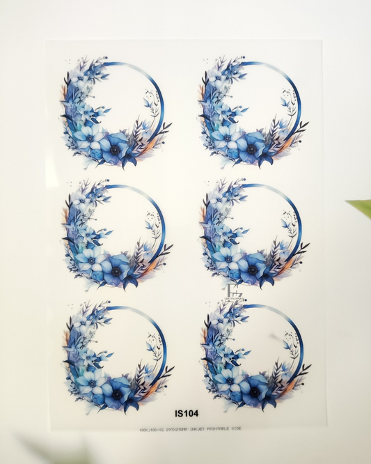 Floral Coaster/ frame Insert Sheet A4 - D45