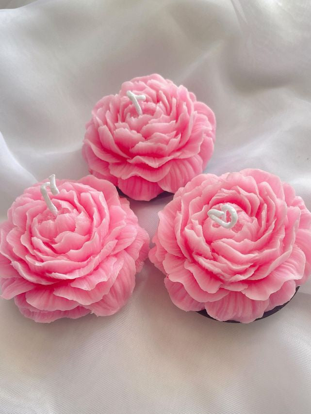 Medium Peony Flower Candle Mould