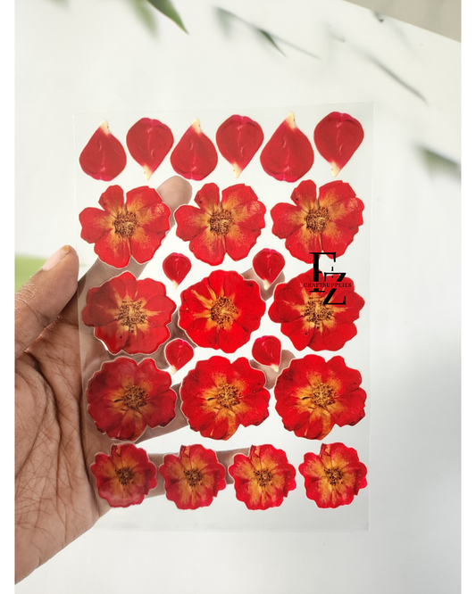 Rose Peel off Sticker