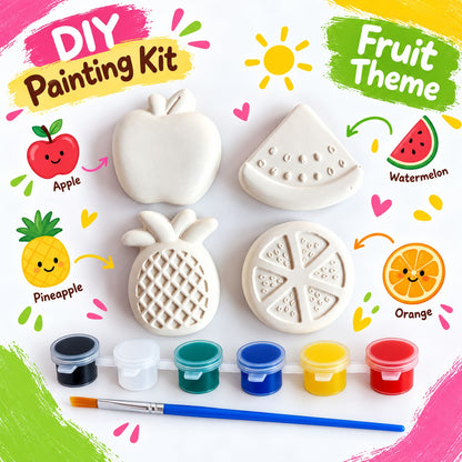 Fruit Theme DIY Painting Kit for Kids D2 - Set of 4 Shapes